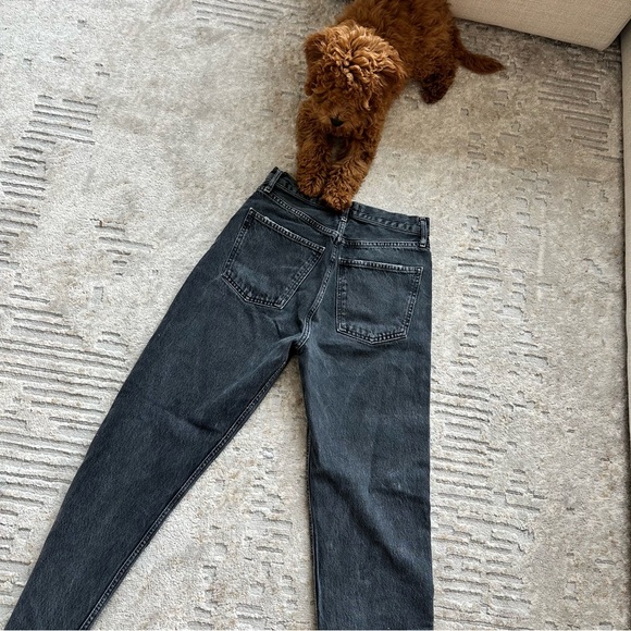 Agolde 90’s Pinch Waist in Black Tea - Picture 3 of 15